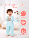 Organic Cotton Baby T-Shirt & Pyjama Set Pack of 2 – Bow & Blue Dog Print Full Sleeve