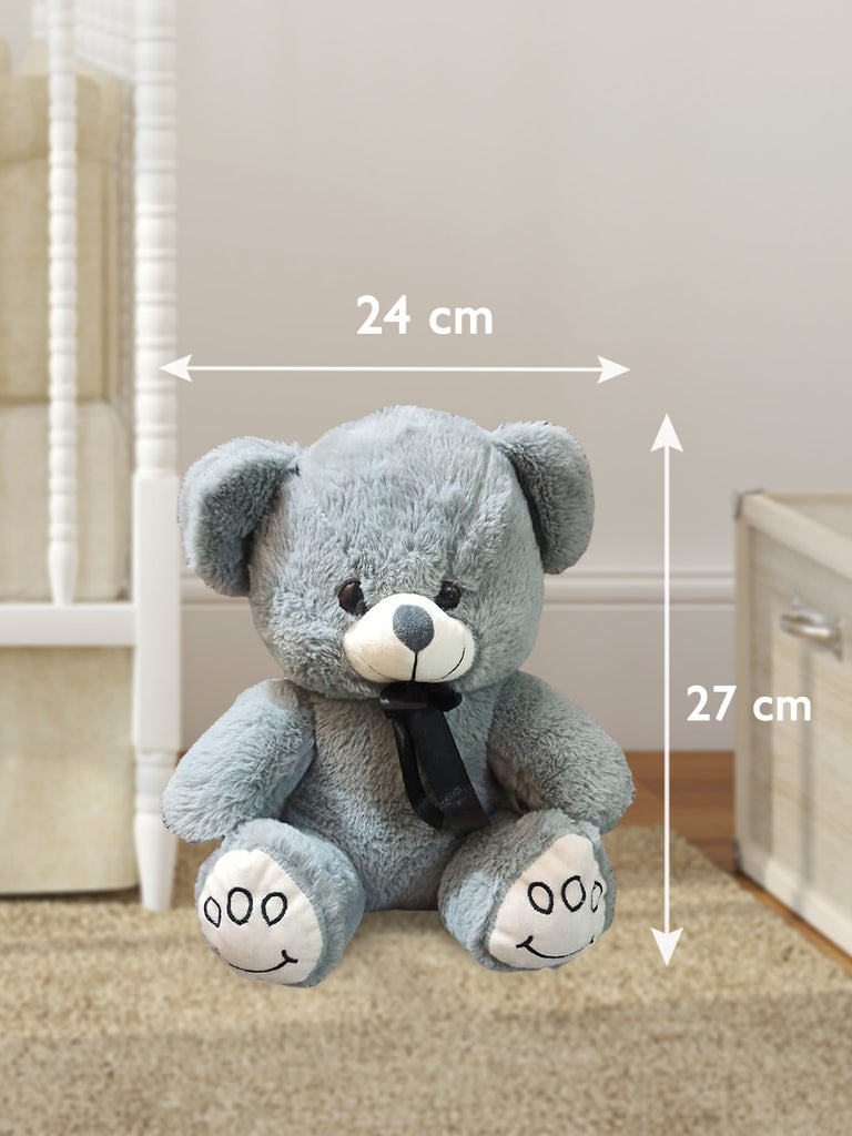 Kidbea Teddy Pink & Grey Color Soft Toy, Suitable for Boys, Girls and Kids, Super-Soft, Safe, 30 cm.