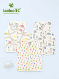 BambooTEC™ Bamboo Muslin Baby Jhabla Pack of 3 – Road Trip, Chess & Alphabet Print