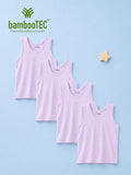 BambooTEC™ Bamboo Kids Vest Pack of 4 – Lavender Sleeveless Vests