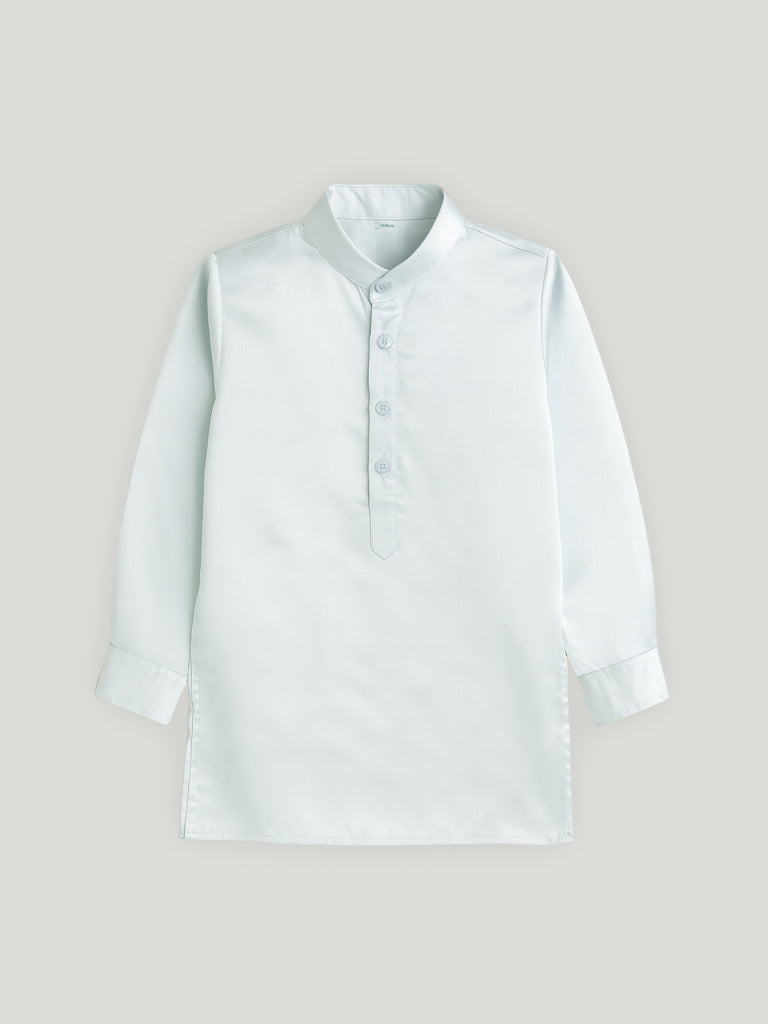 Kidbea Boys Ethnic Wear Set | Kurta Pajama with Stylish Nehru Jacket | Festive Traditional Outfit for Kids | Light blue