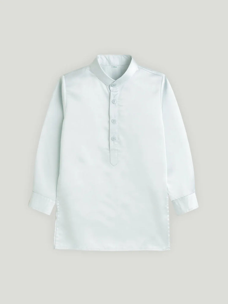 Boys Ethnic Wear Set | Kurta Pajama with Stylish Nehru Jacket | Festive Traditional Outfit for Kids | Light blue