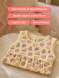 BambooTEC™ Bamboo Muslin Baby Frock – Fruity Fiesta Print, Soft & Breathable Dress