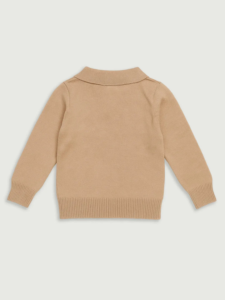 Cozy Winter organic cotton Set for Baby Boys | Polo & Pant Co-ord