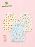 BambooTEC™ Baby Jhabla Pack of 3 – Fast Food, Alphabet & Space Prints