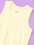 BambooTEC™ Bamboo Kids Vest Pack of 4 – Yellow Sleeveless Vests