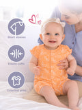 Organic Cotton Girls’ Giraffe & Cherry Print Romper Pack of 2