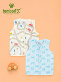 BambooTEC™ Bamboo Muslin Baby Jhabla Pack of 2 – Road Trip & Gaming Print