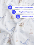 BambooTEC™ Unisex Bamboo Baby Romper – Whale Print