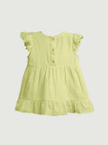 Light Linen Girls Dress Set | Pack of 5 (Rust, Pink, Off White, Sky Blue & Green