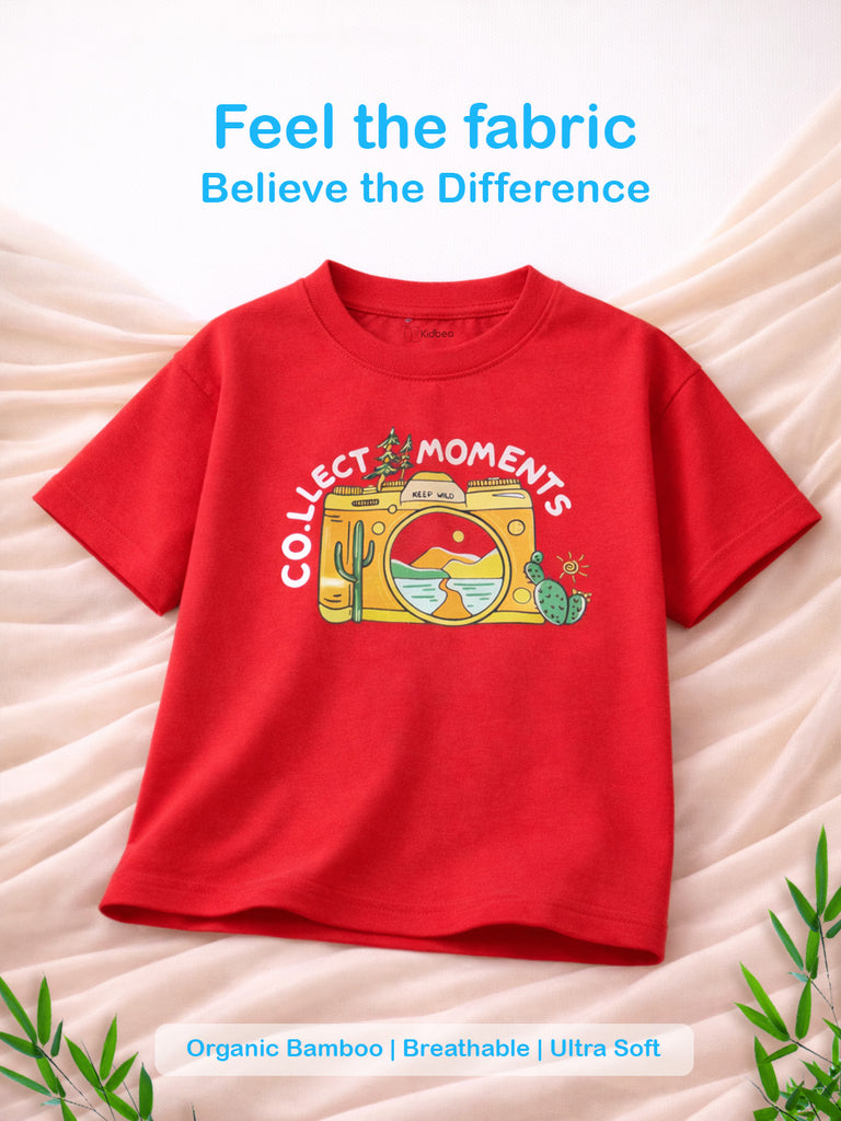 100% Bamboo Fabric Printed T-Shirt for Boys | Soft, & Breathable