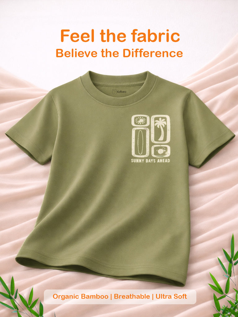 Bamboo Fabric Printed T-Shirt for Boys