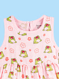 BambooTEC™ Bamboo Muslin Girls Frock – Floral & Frog Print | Pack of 2