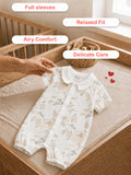 BambooTEC™ Unisex Bamboo Fabric Printed Baby Romper