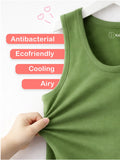 Bamboo Vest for Kids Pack of 2 (Olive Green & White) – Soft, Breathable & innerwear