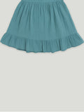 Light Linen Charming Teal Frock | Elegant & Comfortable