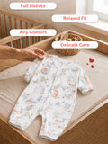 BambooTEC™ Unisex Bamboo Baby Romper – Woodland Friends Print