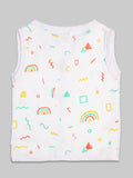 Extra Soft Muslin Cotton Jhabla Cloth for Baby | Space, Rainbows and Mickey Print | Print May Vary