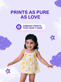 Extra Soft Muslin Baby Girls Frock – Cute Duck Print Sleeveless Dress