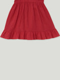 Light Organic Cotton Trendy Maroon Frock | Elegant & Comfortable