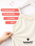 BambooTEC™ Girls Camisole Pack of 2 – Cream Ruffle Strap Tops
