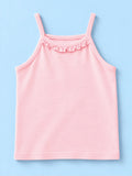 BambooTEC™ Girls Camisole Pack of 4 – Pink, Grey, Yellow & White Ruffle Tops