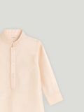 Kidbea Boys Ethnic Wear Set | Kurta Pajama with Stylish Nehru Jacket | Festive Traditional Outfit for Kids | Peach