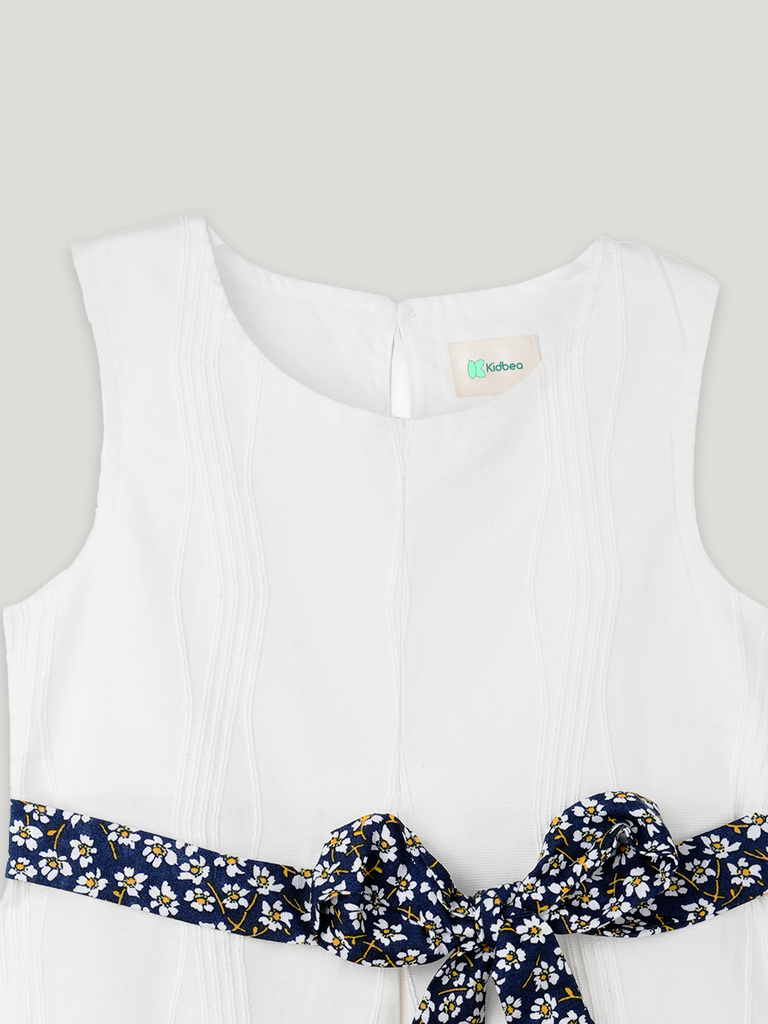 Baby Girl Frock with Belt | 100% Organic Cotton