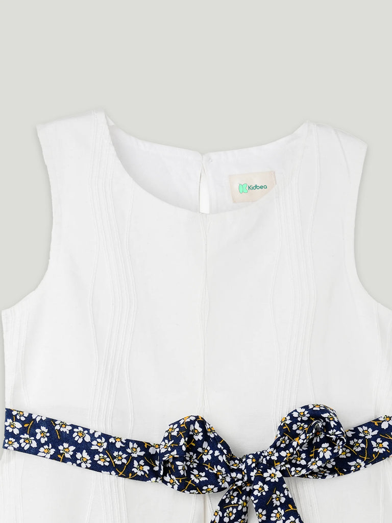 Baby Girl Frock with Belt | 100% Organic Cotton