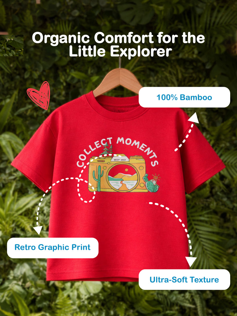 100% Bamboo Fabric Printed T-Shirt for Boys | Soft, & Breathable