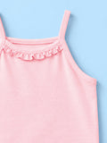 BambooTEC™ Bamboo Girls Camisole – Pink Sleeveless Ruffle Camisole