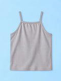 BambooTEC™ Bamboo Girls Camisole – Grey Sleeveless Ruffle Camisole