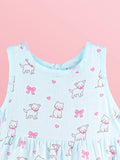 BambooTEC™ Bamboo Muslin Baby Girls Frock Pack of 3 – Cherry, Cat & Fruity Prints