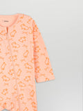 Organic Cotton Baby Romper – Soft Breathable Bunny Print Full Sleeve Zip Sleepsuit