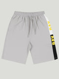 Kidbea Boys Cotton T-Shirt and Shorts Set | Summer Co-Ord Outfit for Kids | Grey