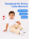 Unisex Light Beige Cotton Kids Cargo Pants – Comfortable Everyday Bottomwear