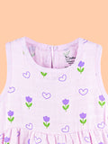 BambooTEC™ Bamboo Muslin Girls Frock – Puppy & Tulip Print | Pack of 2