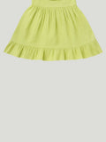 Light Linen Charming Light Green Frock | Elegant & Comfortable