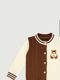 Organic Cotton Baby Winter Cardigan | Soft Knitted Bear Sweater