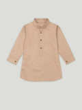 Kidbea Boys Kurta Pajama with Designer Nehru Jacket | Ethnic Wear Set for Festivals & Weddings | Coffee