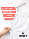 BambooTEC™ Girls Camisole Pack of 2 – White & Cream Ruffle Strap Tops