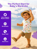 Premium Extra Soft Muslin Baby Jhabla | Assorted Cute Prints