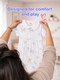 BambooTEC™ Unisex Bamboo Fabric Butterfly Print Romper