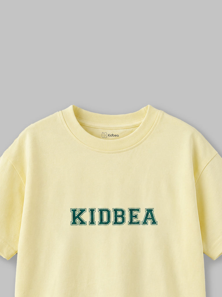 Light Organic Cotton Cream Round Neck Graphic Print Half Sleeve T-Shirt | Unisex