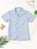 Boy Printed Half Sleeve Shirt | 100% Organic Cotton