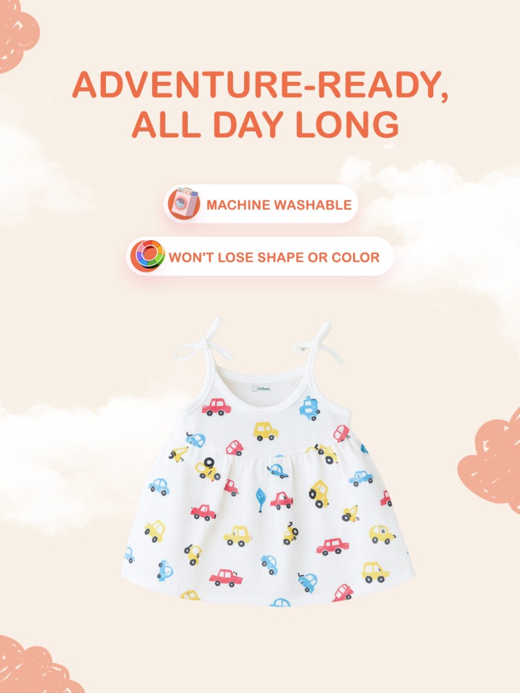 Premium Extra Soft Muslin Baby Girls Frock | Assorted Cute Prints