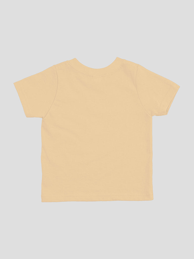 Premium 100% Bamboo  Ultra- Soft fabric Half Sleeve Baby Boys T-Shirt with Charming Camel Palm Tree Print - Orange