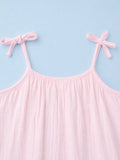 Organic Cotton Girls Frock Pack of 2 – Blue & Light Pink Ruffle Frocks