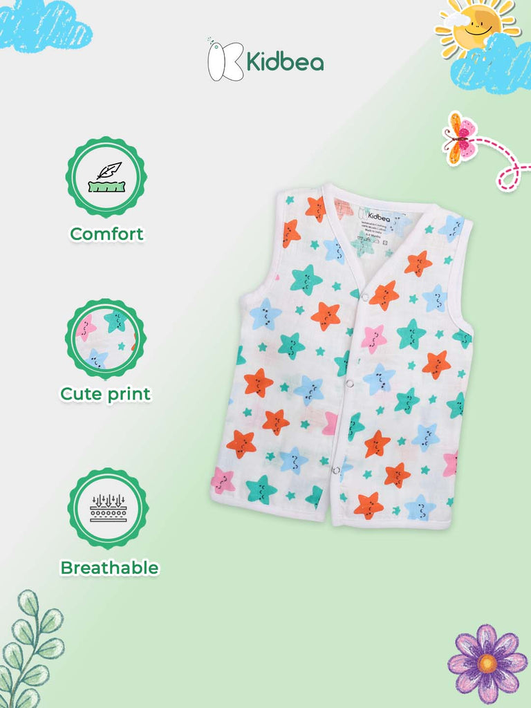 Kidbea® Premium Baby Gift Set – Pack of 5 Must-Haves | Bear Romper, Linen Frock, Cotton Jhabla, Steel Feeding Bottle & Fruit Feeder | Organic Newborn Gift Box