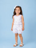 BambooTEC™ Unisex Bamboo Fabric Floral Print Vest & Shorts Set